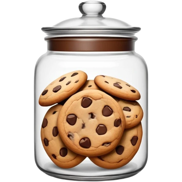 Chocolate chip cookie jar emoji