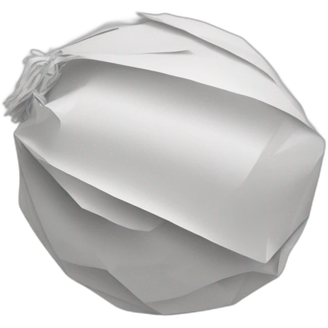 paper ball for trash emoji