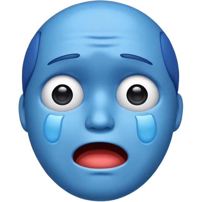 blue guy crying emoji