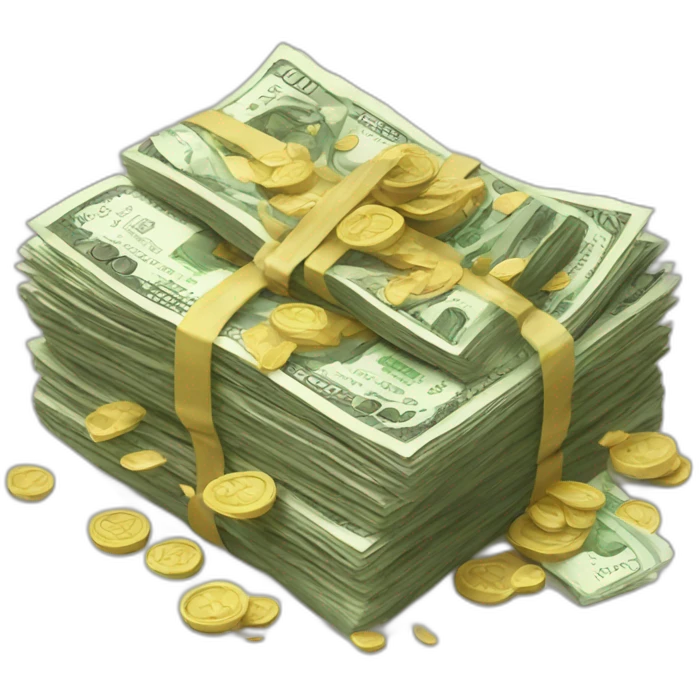 A pile of cash emoji