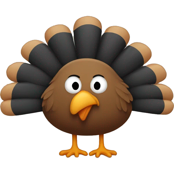 Sad turkey emoji