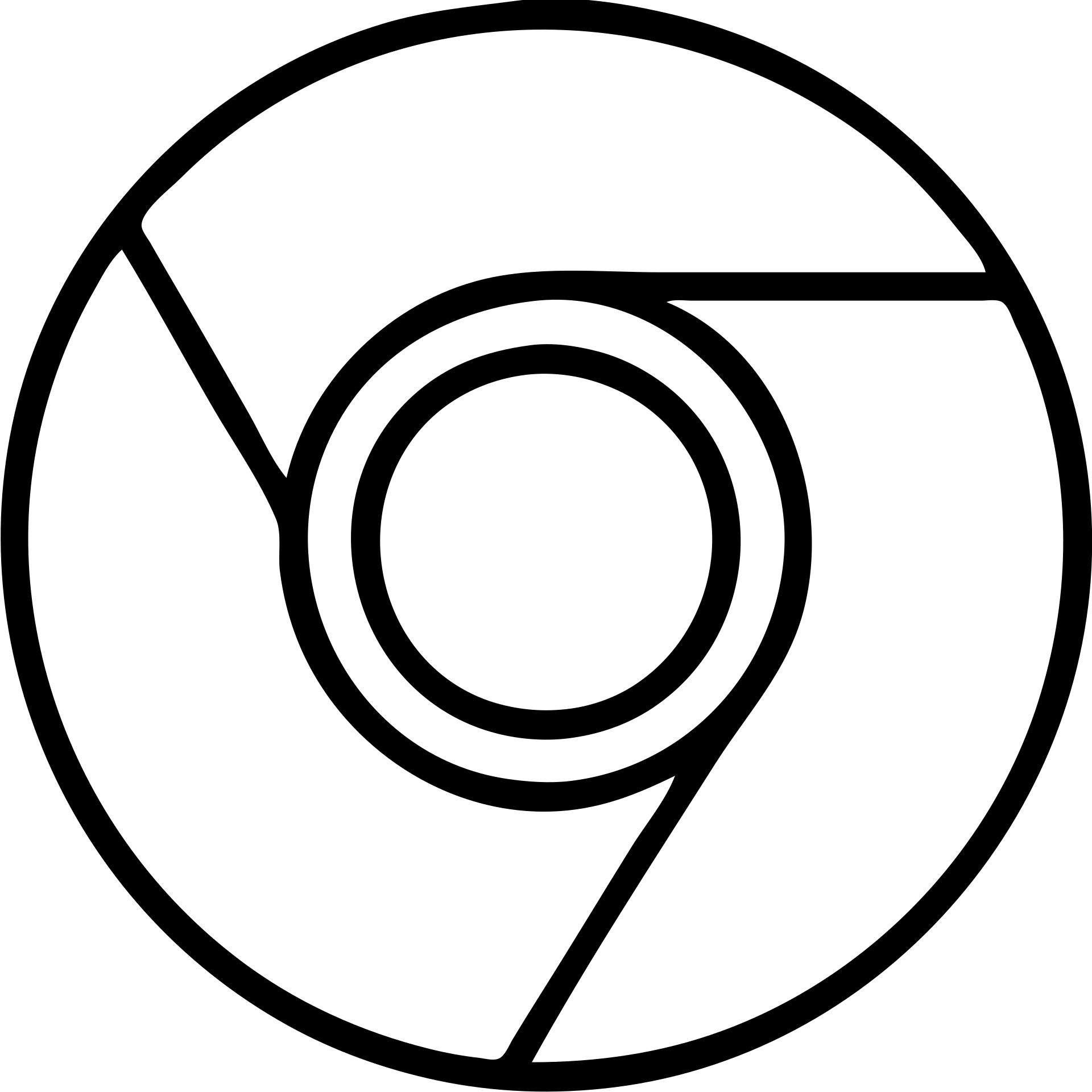 Google Chrome symbol, outlined icon style, crisp edges, no text emoji