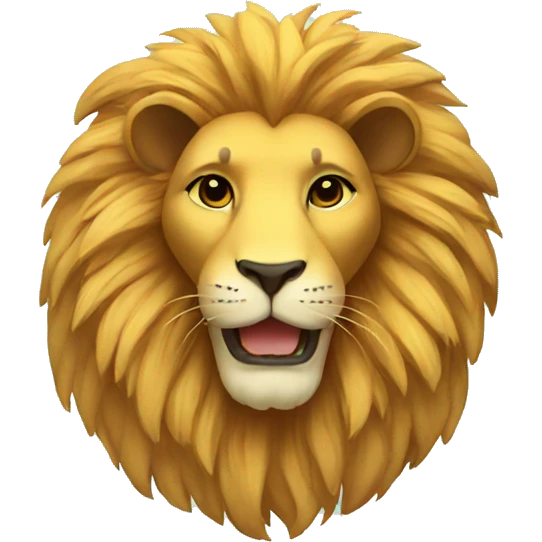 lion with flowers emoji