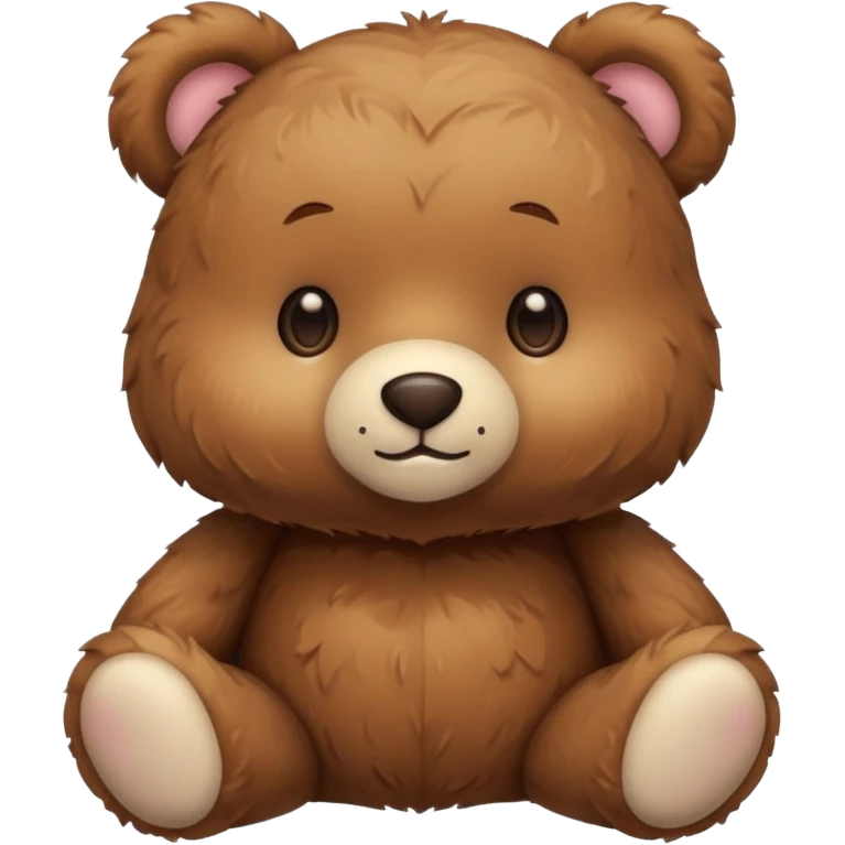 A cute Kawaii teddy bear emoji