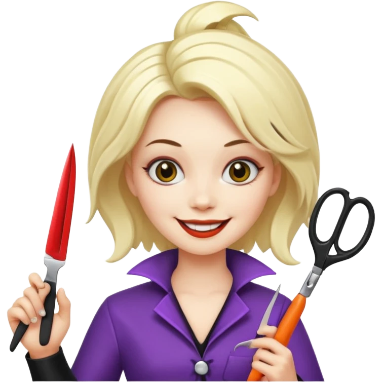 hairdresser nightmare halloween emoji