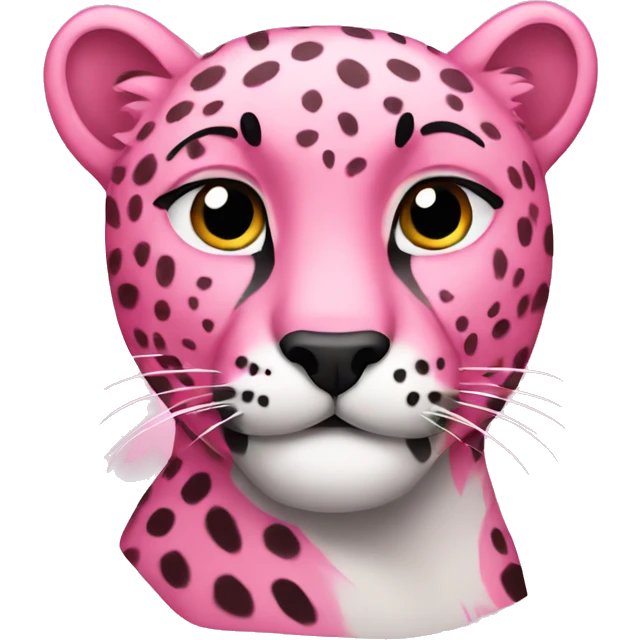 Pink cheetah emoji