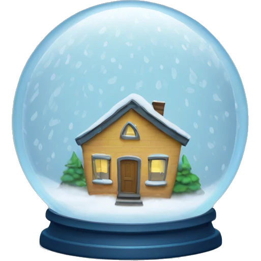 snow globe rainy storm emoji