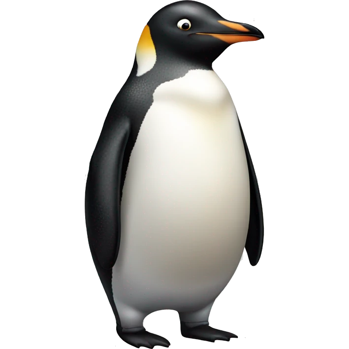 Full body fat penguin emoji