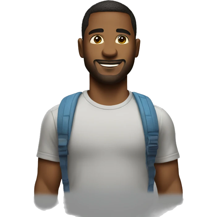 Un chico con una remera de netflix emoji