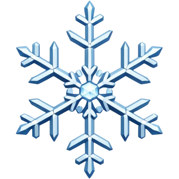 give me a aesthetic snow flake emoji