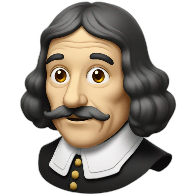 Descartes qui fume emoji