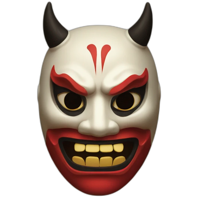 Chania mask Japan devil  emoji