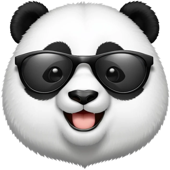 panda in sunglasses  emoji