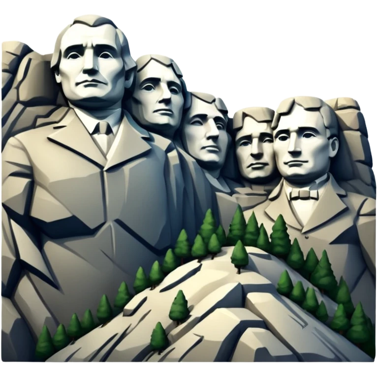 Mount Rushmore emoji