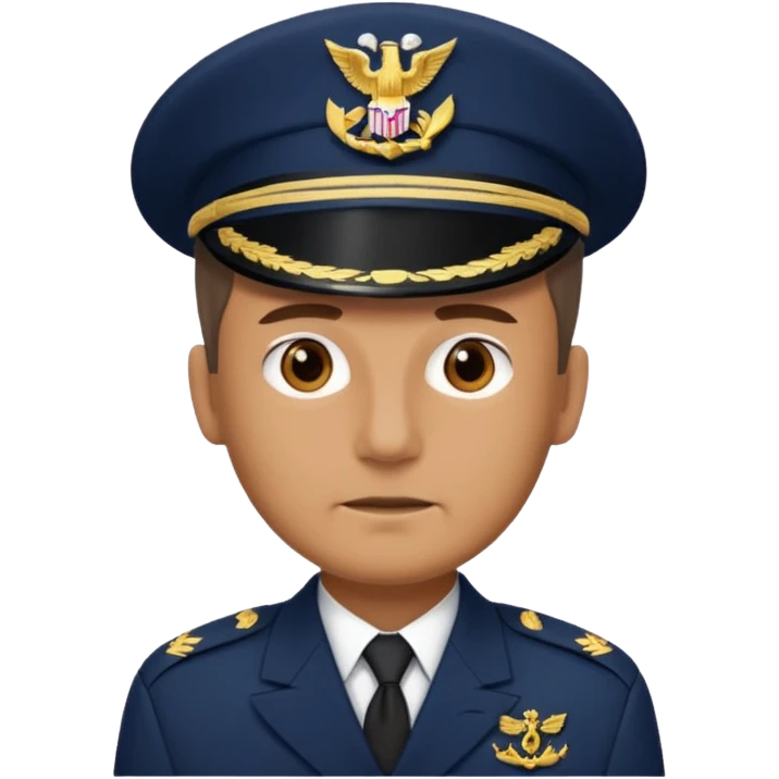male navy soldier, old face. emoji