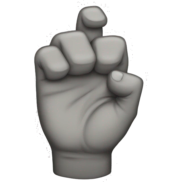 Rock on hand sign upside down emoji