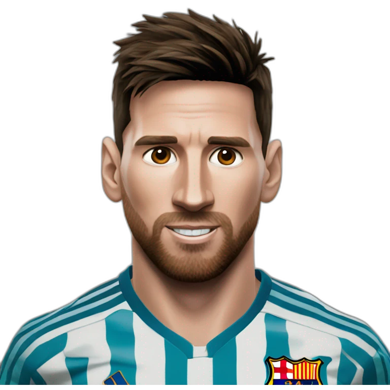 Messi qui frappe ronaldo emoji