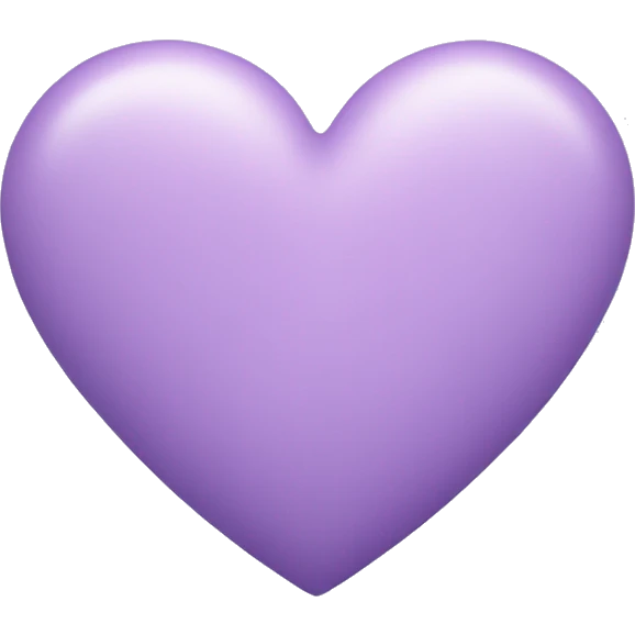 Pastel Purple Heart  emoji
