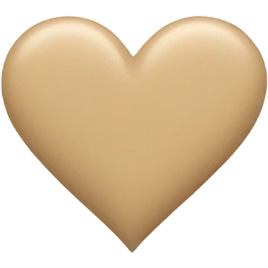 Beige heart  emoji