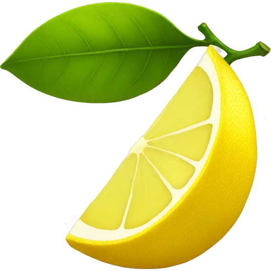 half a lemon emoji