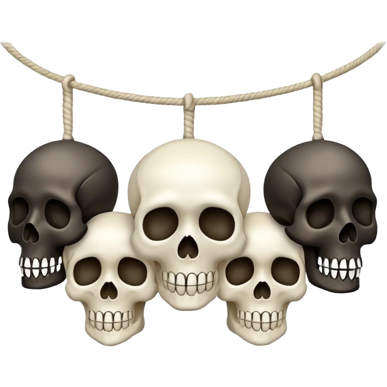 garlend of skulss emoji