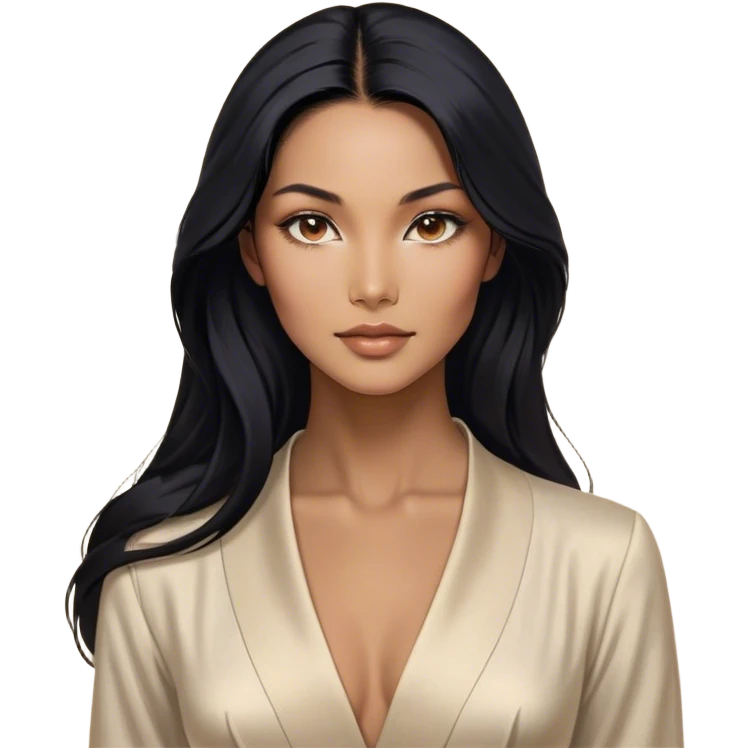 Cinematic Realistic Mulan Portrait, depicted with lifelike skin texture, soft natural lighting, and intricately detailed long black hair styled elegantly. Her deep, expressive eyes exude determination and grace, complemented by a serene yet confident expression. She is dressed in her classic attire, with rich fabric textures and delicate folds that catch the light beautifully. The portrait features a soft, enchanting glow with a natural, radiant finish, capturing the essence of timeless strength and beauty in a realistic and painterly style, evoking a sense of depth and authenticity. emoji
