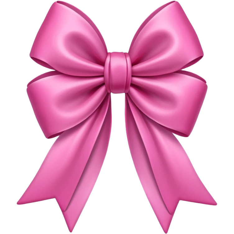 Pink tulips with a bow emoji