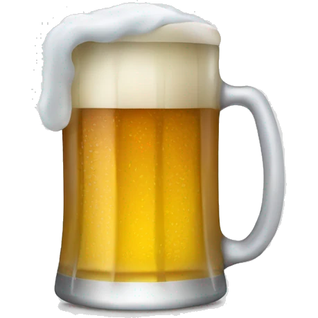 Drinking a cold beer  emoji