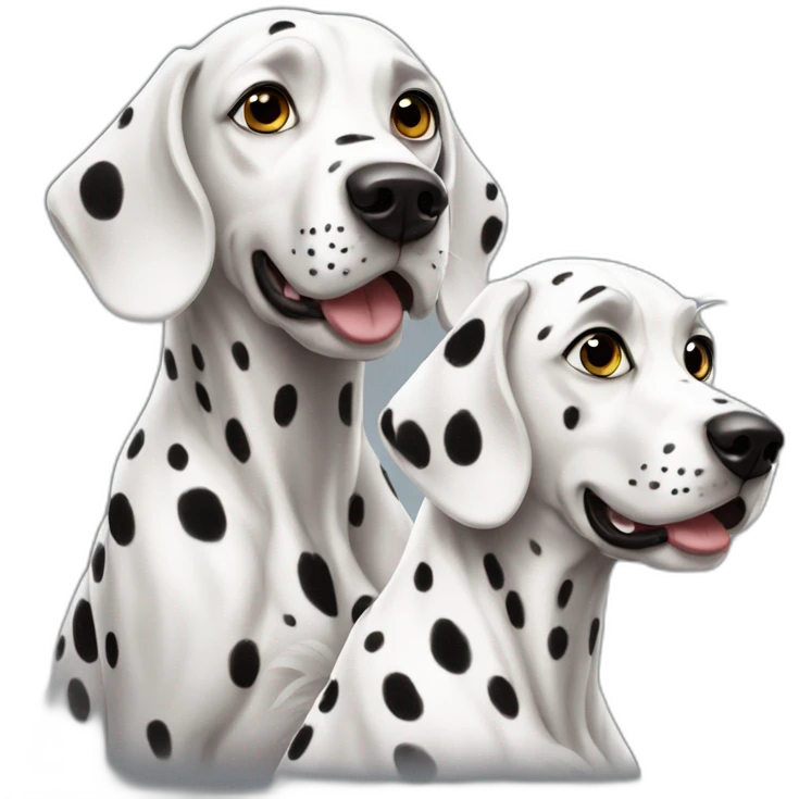 Two Dalmatian-dogs  emoji