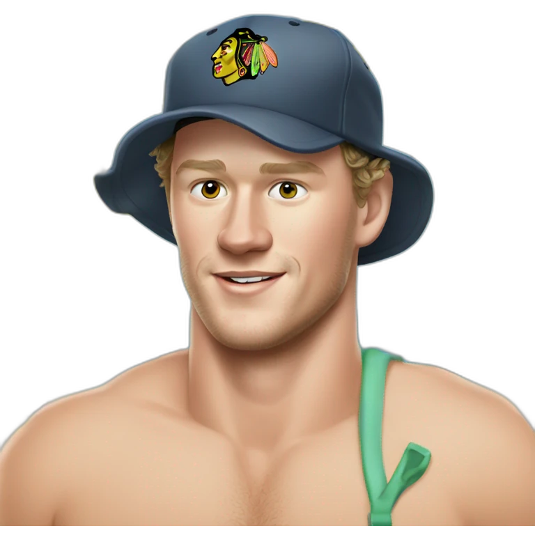 Jonathan Toews as a beach bum  emoji