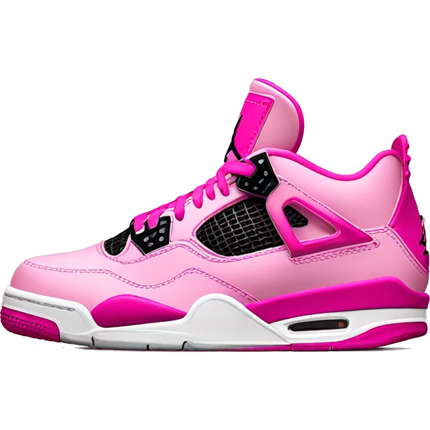 Pink Jordan 4s emoji
