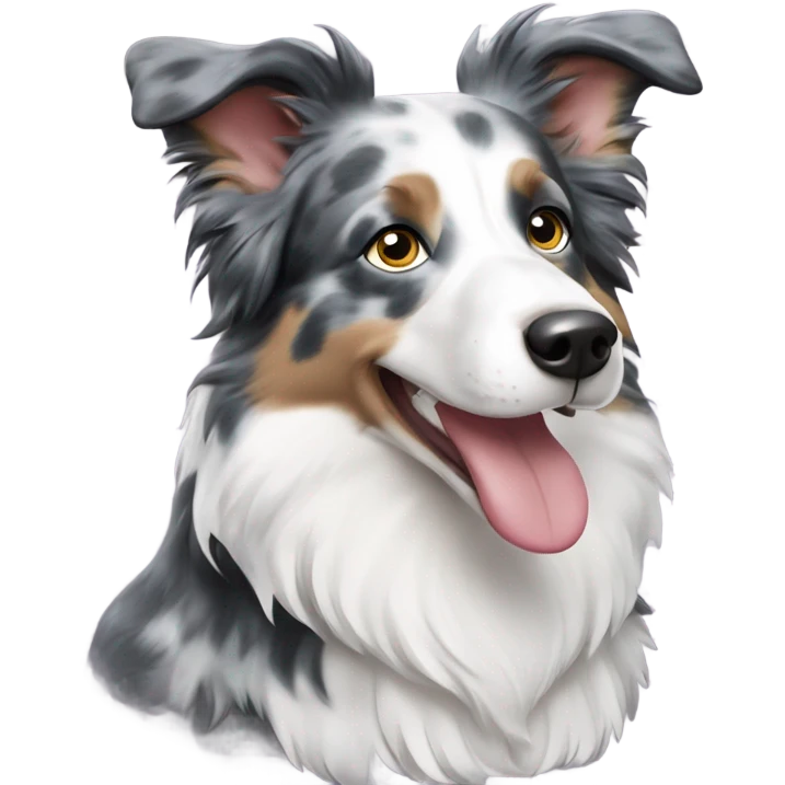 Blue Merle Border Collie emoji
