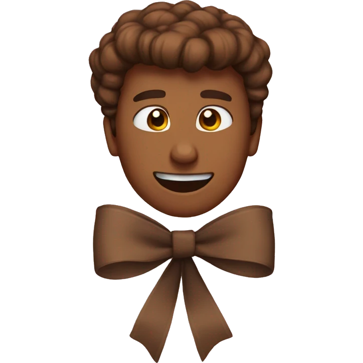 Brown bow  emoji