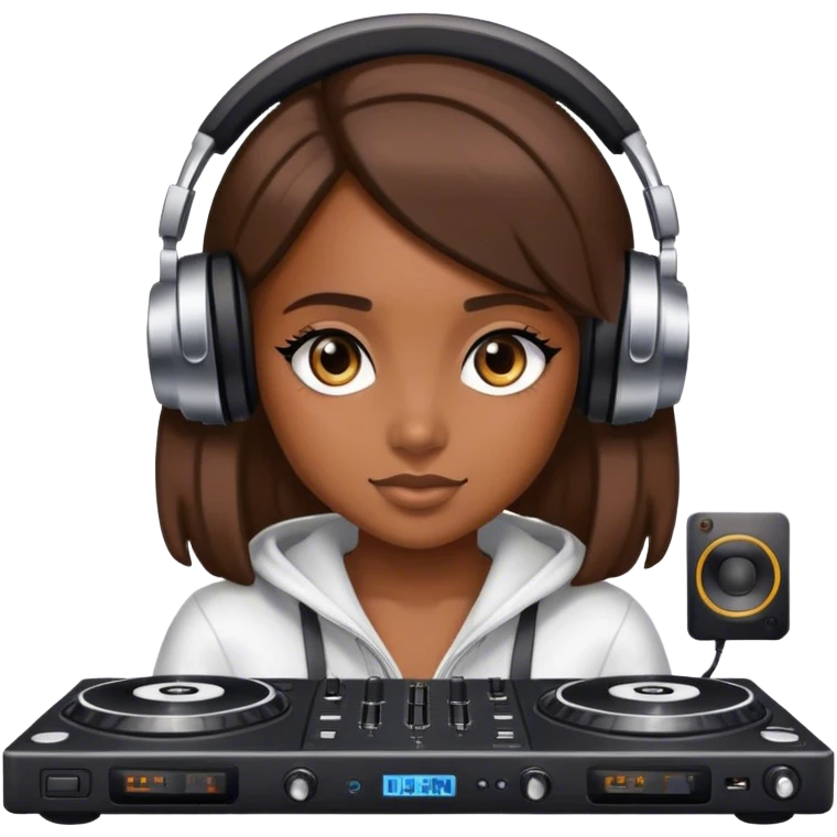 Girl dj  emoji