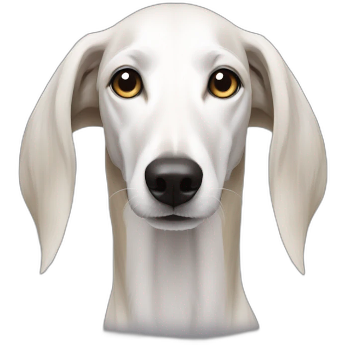 sprint white Saluki emoji