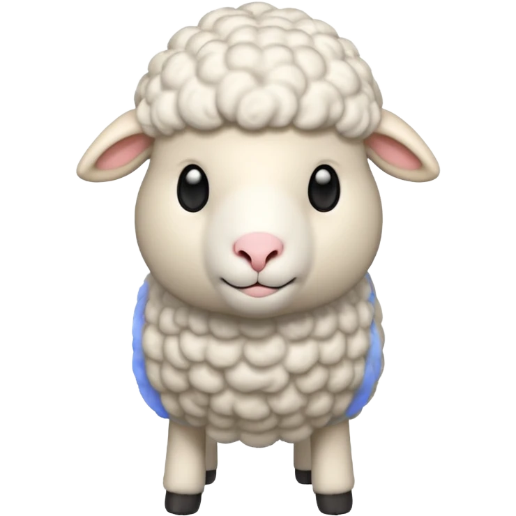 Sheep standing side  3D emoji png emoji