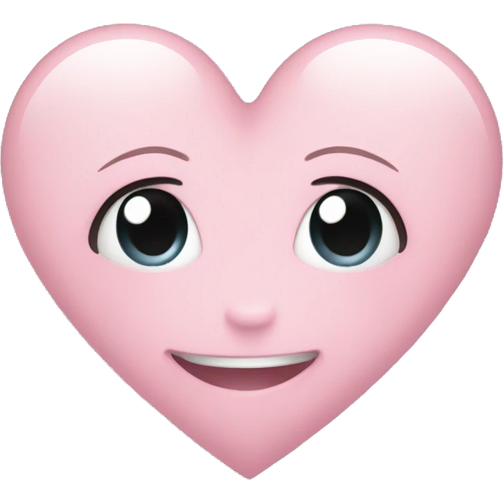 light pink heart  emoji