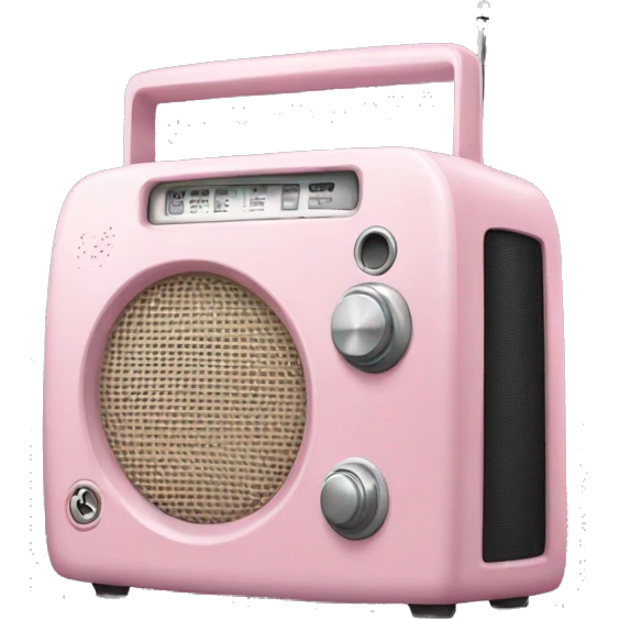 Light pink radio emoji