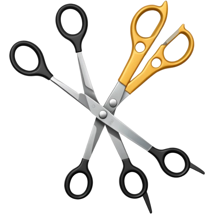  hairdressing scissors emoji