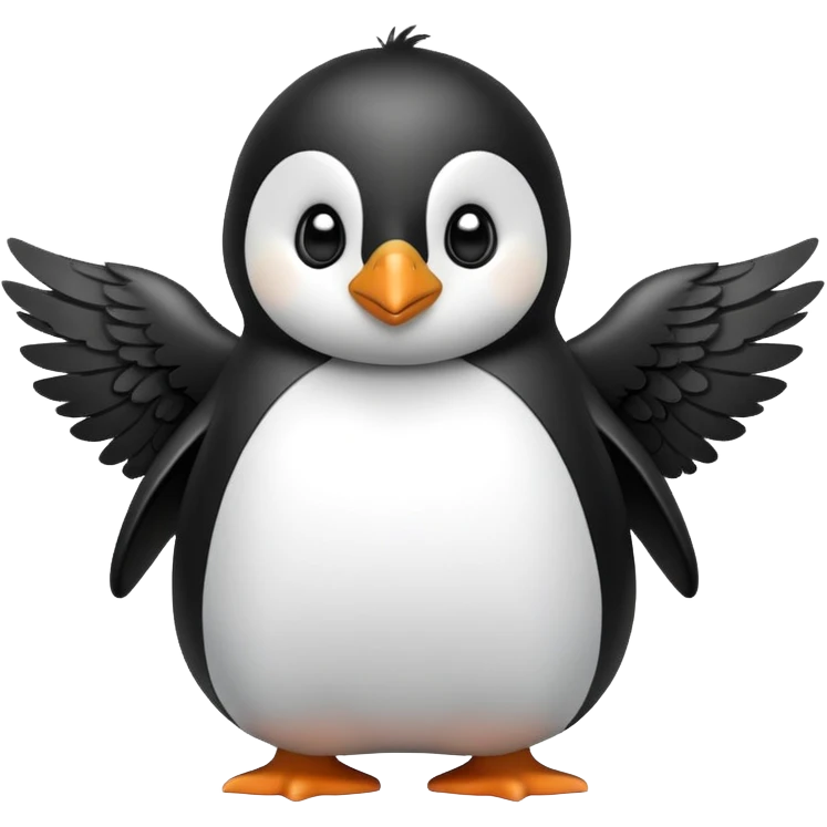 Pingüino con alas  emoji