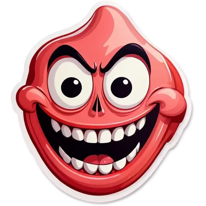 Evil baloney emoji