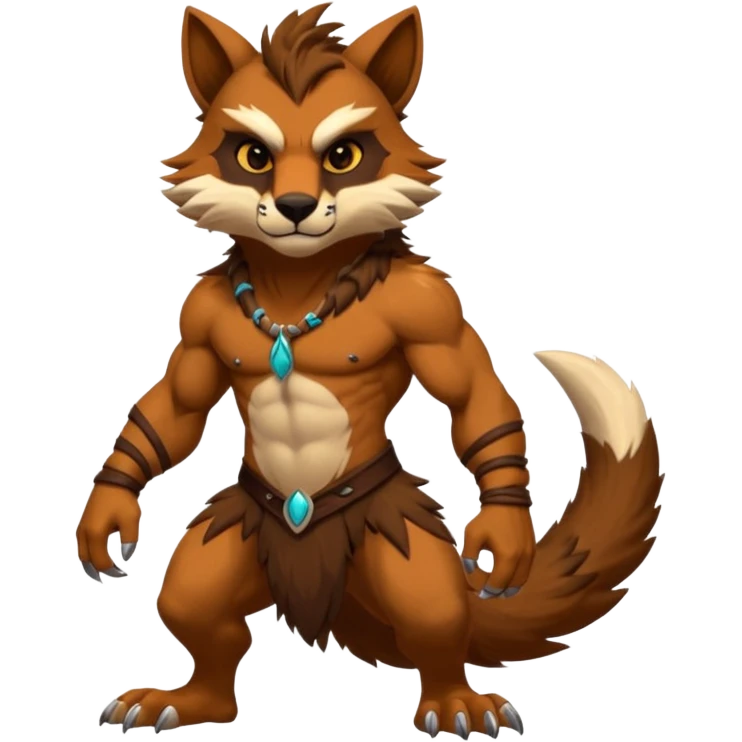Cool badass furry fantasy-Vernid-creature by LiLaiRa (full body) emoji