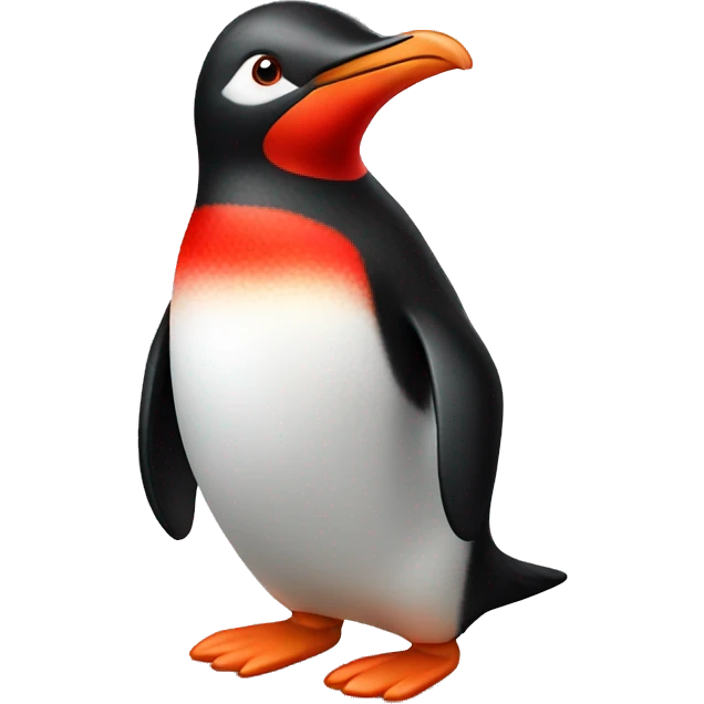 bright red pinguin emoji