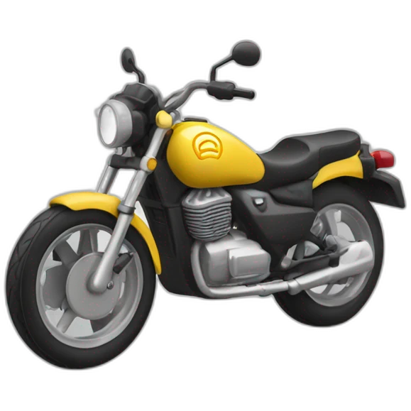 Coque sur une moto emoji