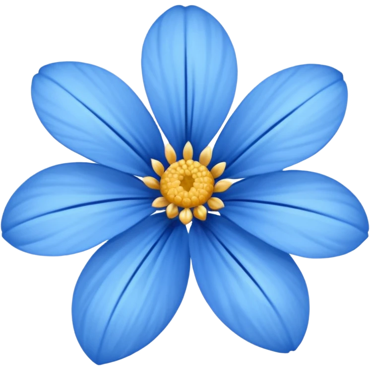 Blue flower emoji