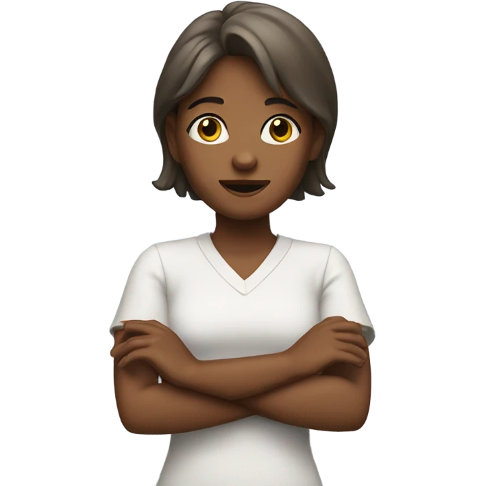 girl with hands thrown in the air emoji