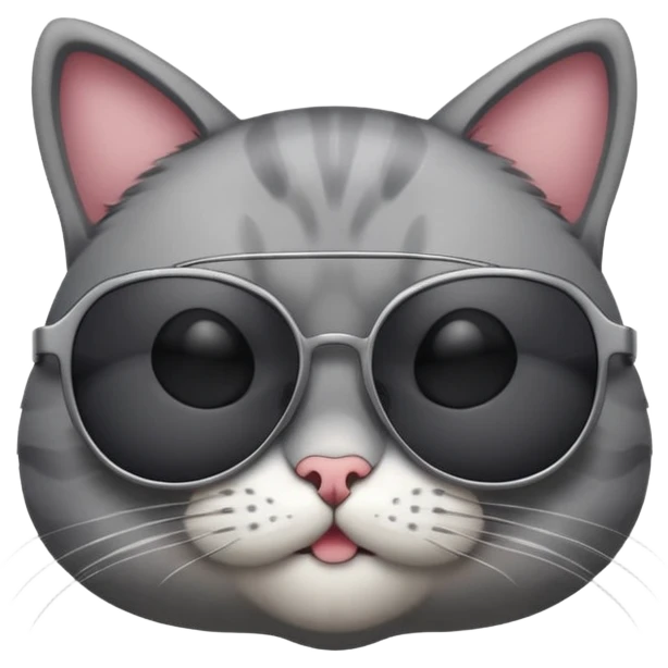 Cat wearing sunglasses emoji