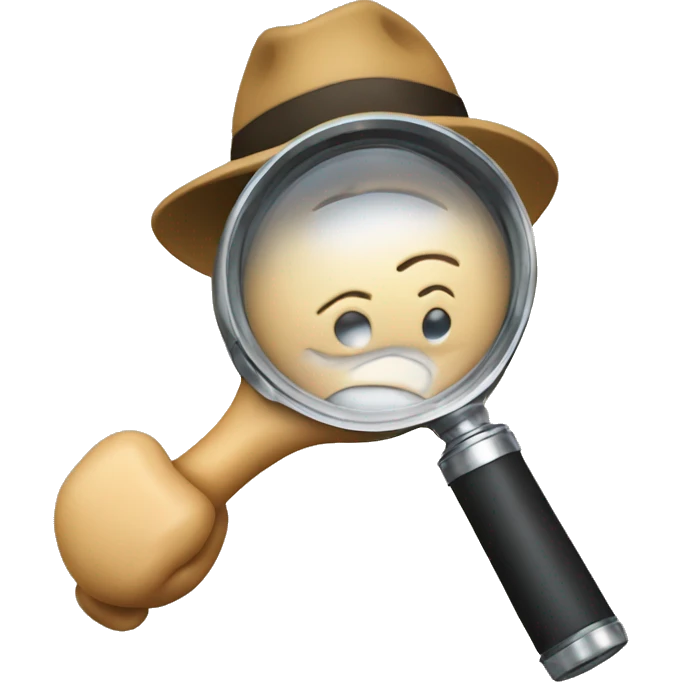 Emoji shows that something is in review. Maybe it could be a detective with magnifying glass. emoji
