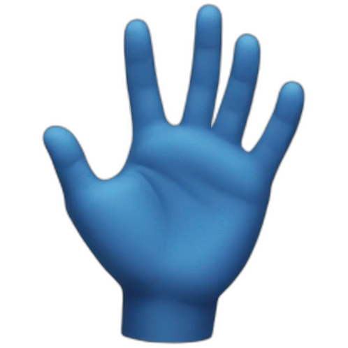 V hand emoji