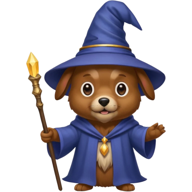 Dog wizard emoji